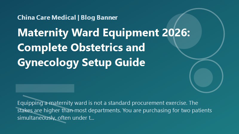 Maternity Ward Equipment 2026: Complete Obstetrics and Gynecology Setup Guide