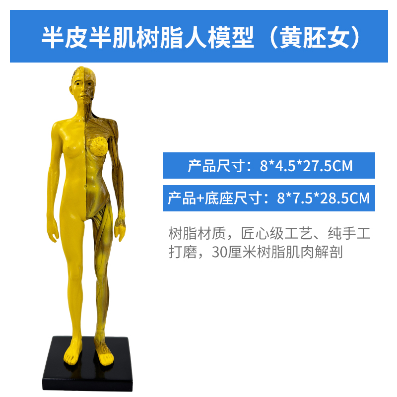 Resin figure (female), yellow-0