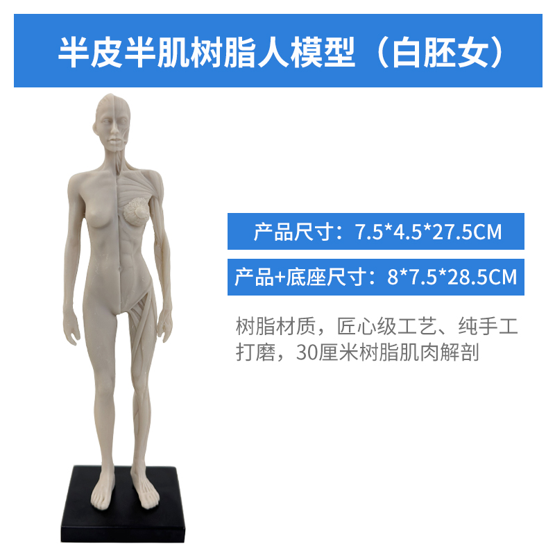 Resin figurine (female), unpainted blank-0