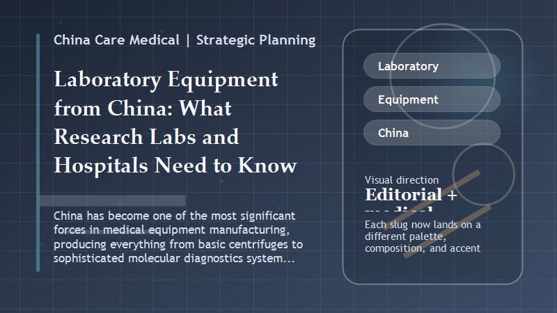 Laboratory Equipment from China: What Research Labs and Hospitals Need to Know