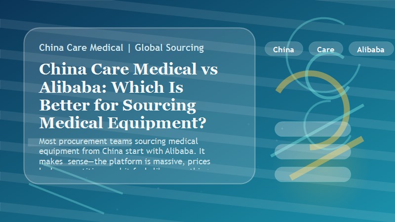 China Care Medical vs Alibaba: Which Is Better for Sourcing Medical Equipment?