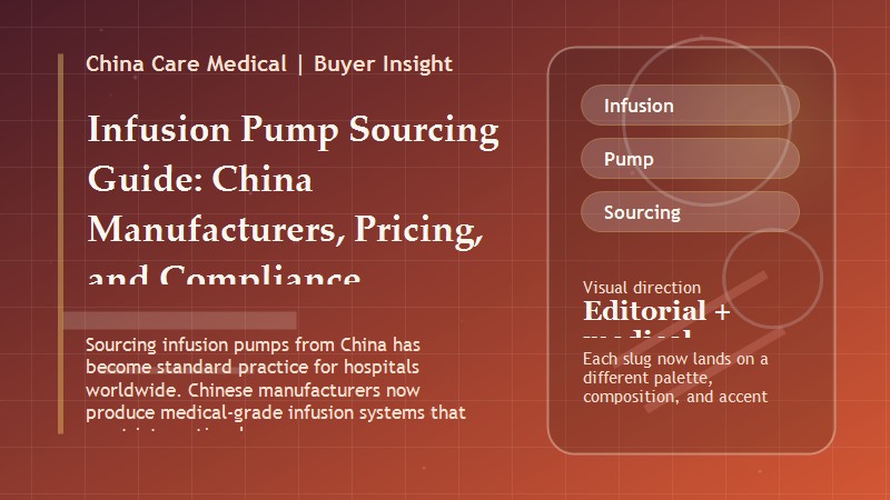 Infusion Pump Sourcing Guide: China Manufacturers, Pricing, and Compliance Requirements