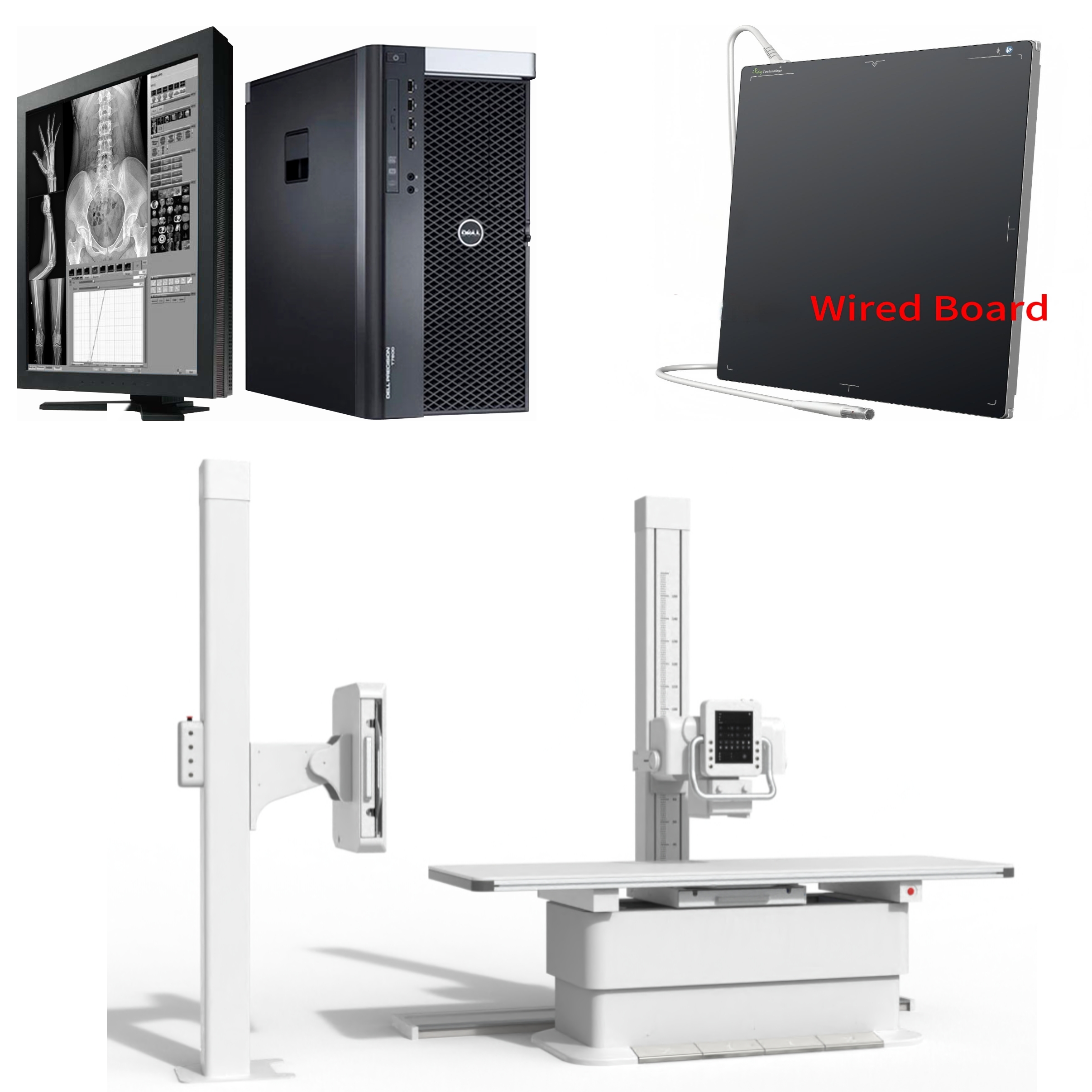 Dual-Column Dynamic DR System (50kW, Automatic Tracking + Electric Lifting Bed)-0