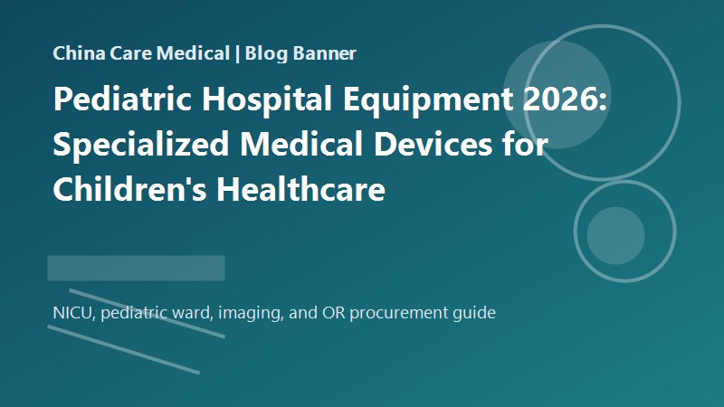 Pediatric Hospital Equipment 2026: Specialized Medical Devices for Children's Healthcare