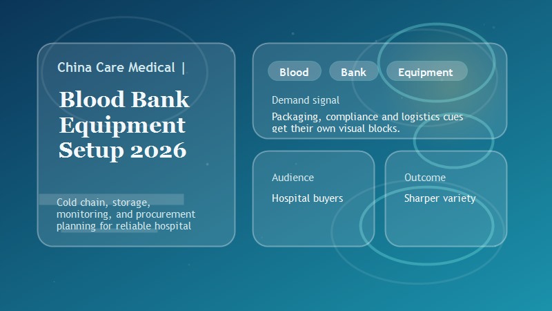 Equipos para banco de sangre 2026: gu&iacute;a de cadena de fr&iacute;o, almacenamiento y compras