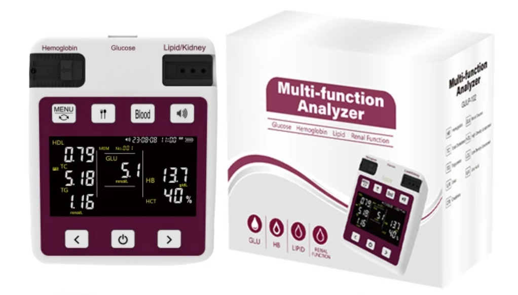 Blood Glucose Hemoglobin Blood Lipid Renal Function Renal Meter Multi-Function Health Analyzer-0