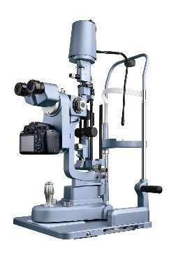 Advanced Slit Lamp with metal plate(includes camera and software,LED,backgrou nd illumination ,auto eye position recognition , power adaptor )-0