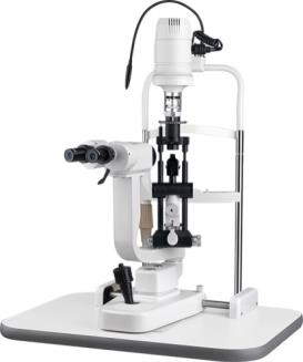 Microscopio de l&aacute;mpara de hendidura (2 aumentos con inclinaci&oacute;n de la hendidura) (ancho de la hendidura de 0 - 10 mm) (l&aacute;mpara hal&oacute;gena)-0