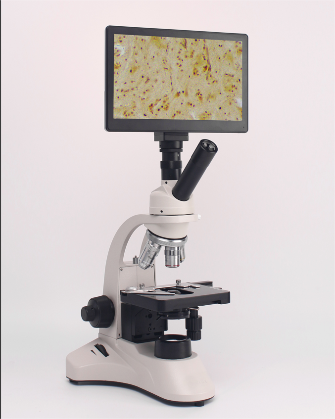 Trinocular Microscope with Screen,Battery-2