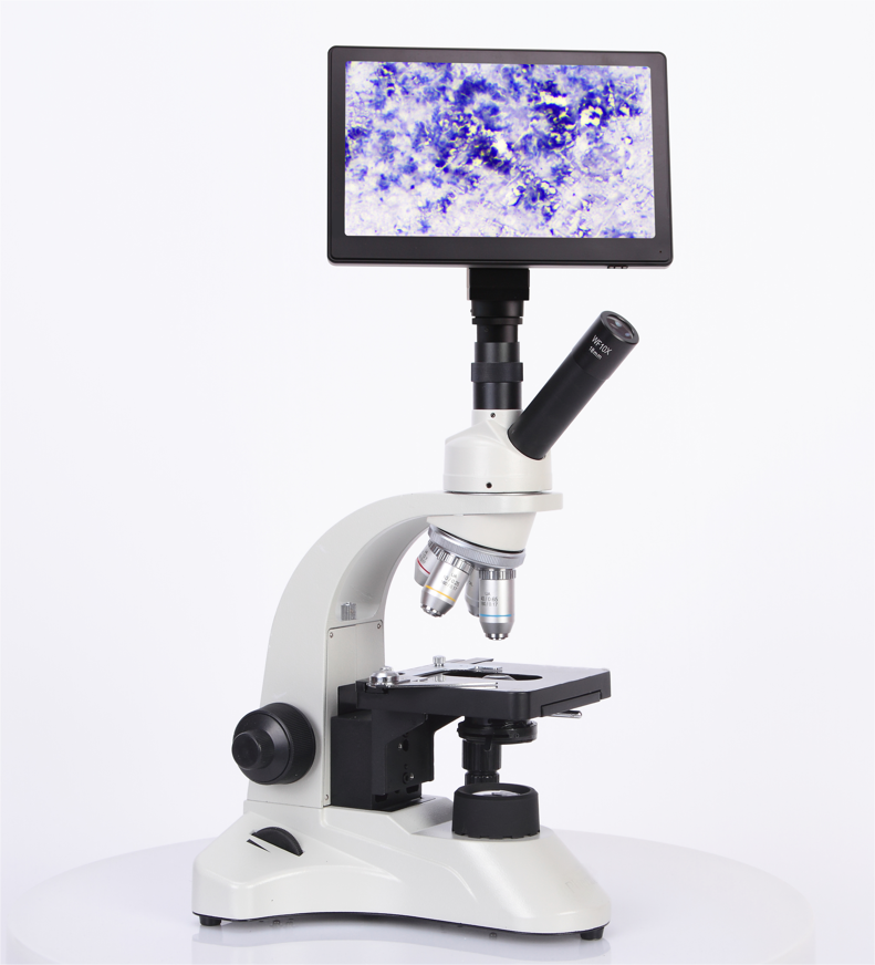 Trinocular Microscope with Screen,Battery-1