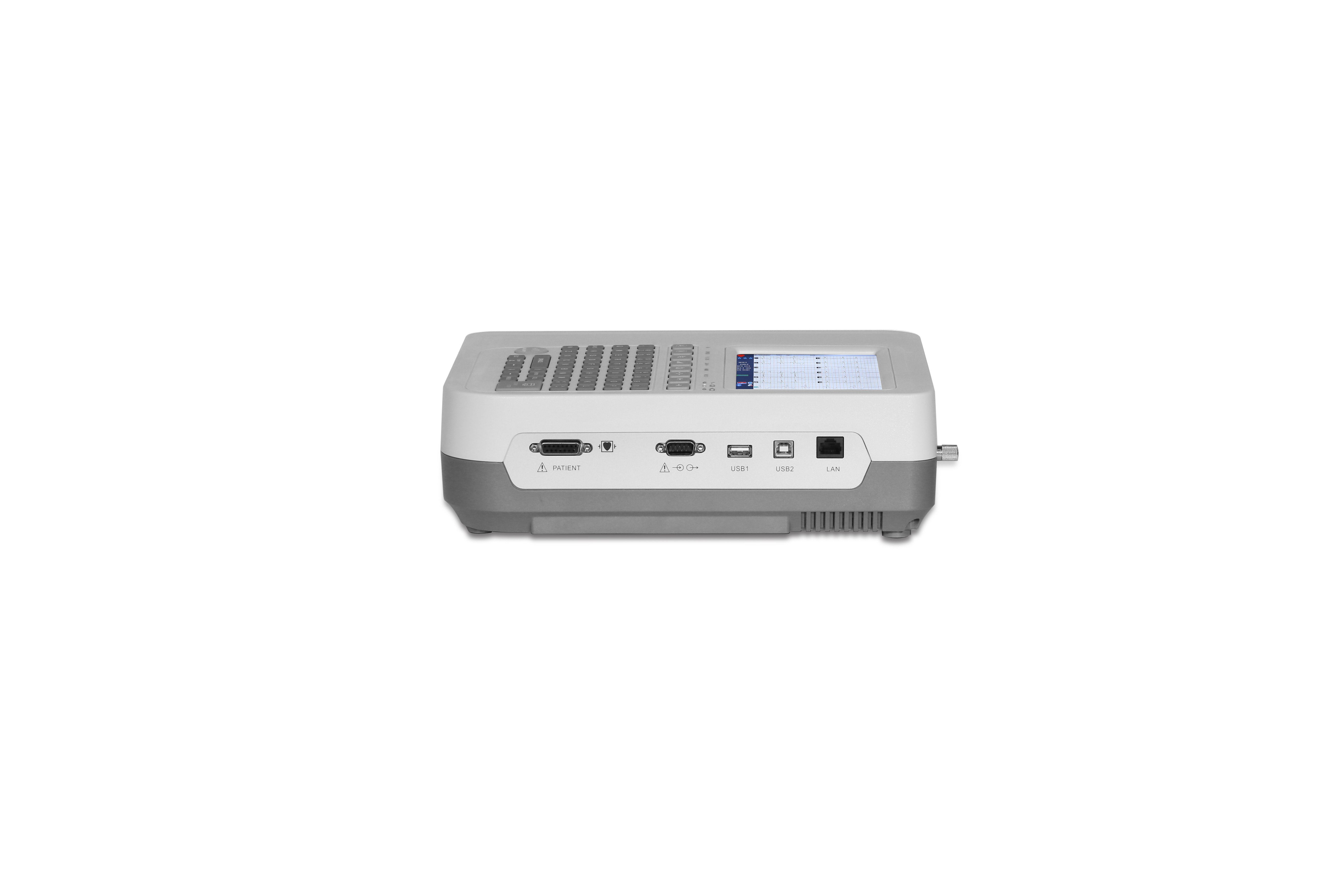 Appareil ECG EKG 12 canaux 12 d&eacute;rivations avec &eacute;cran LCD couleur TFT-5