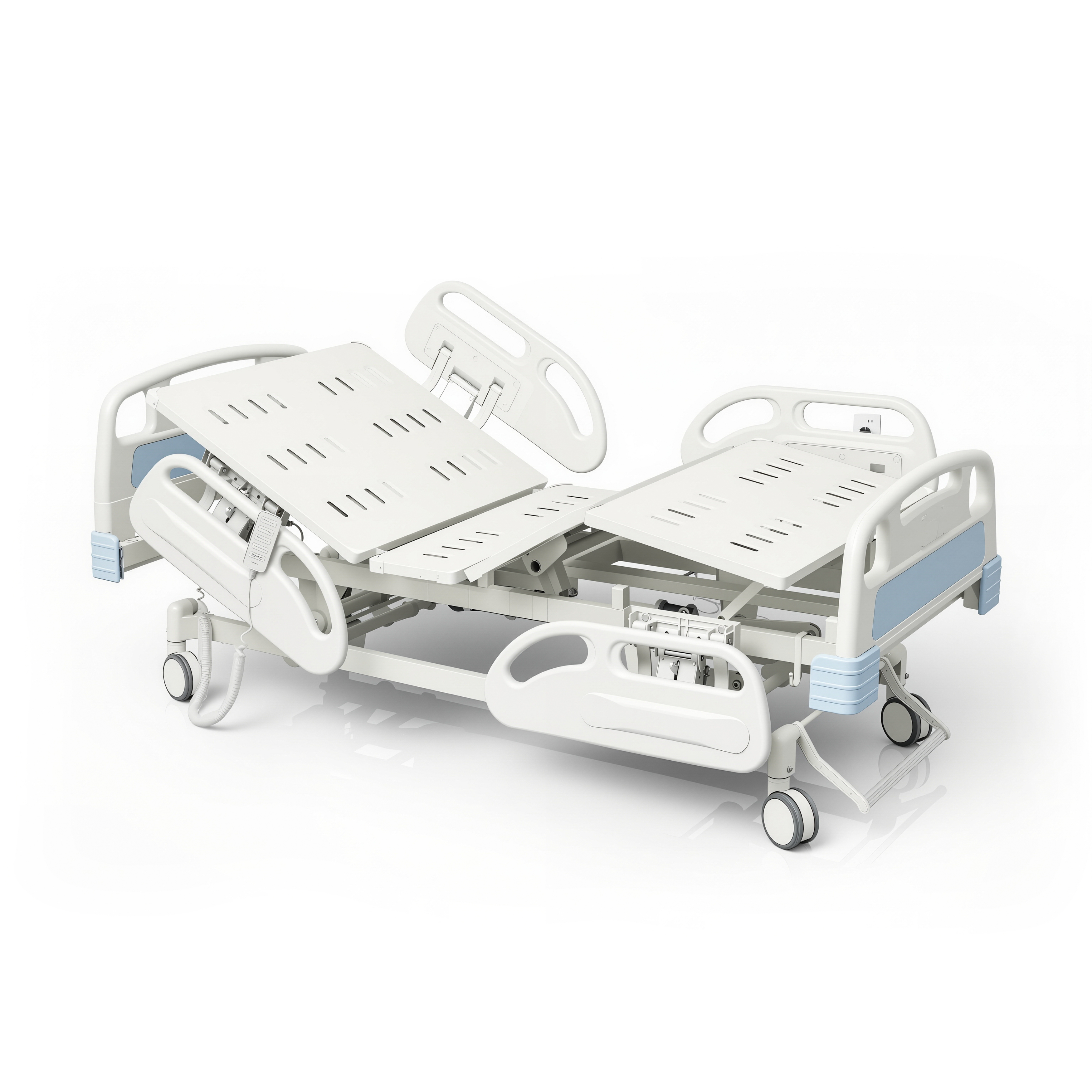 Cama el&eacute;ctrica hospitalaria de cinco funciones (cama de UCI)-2