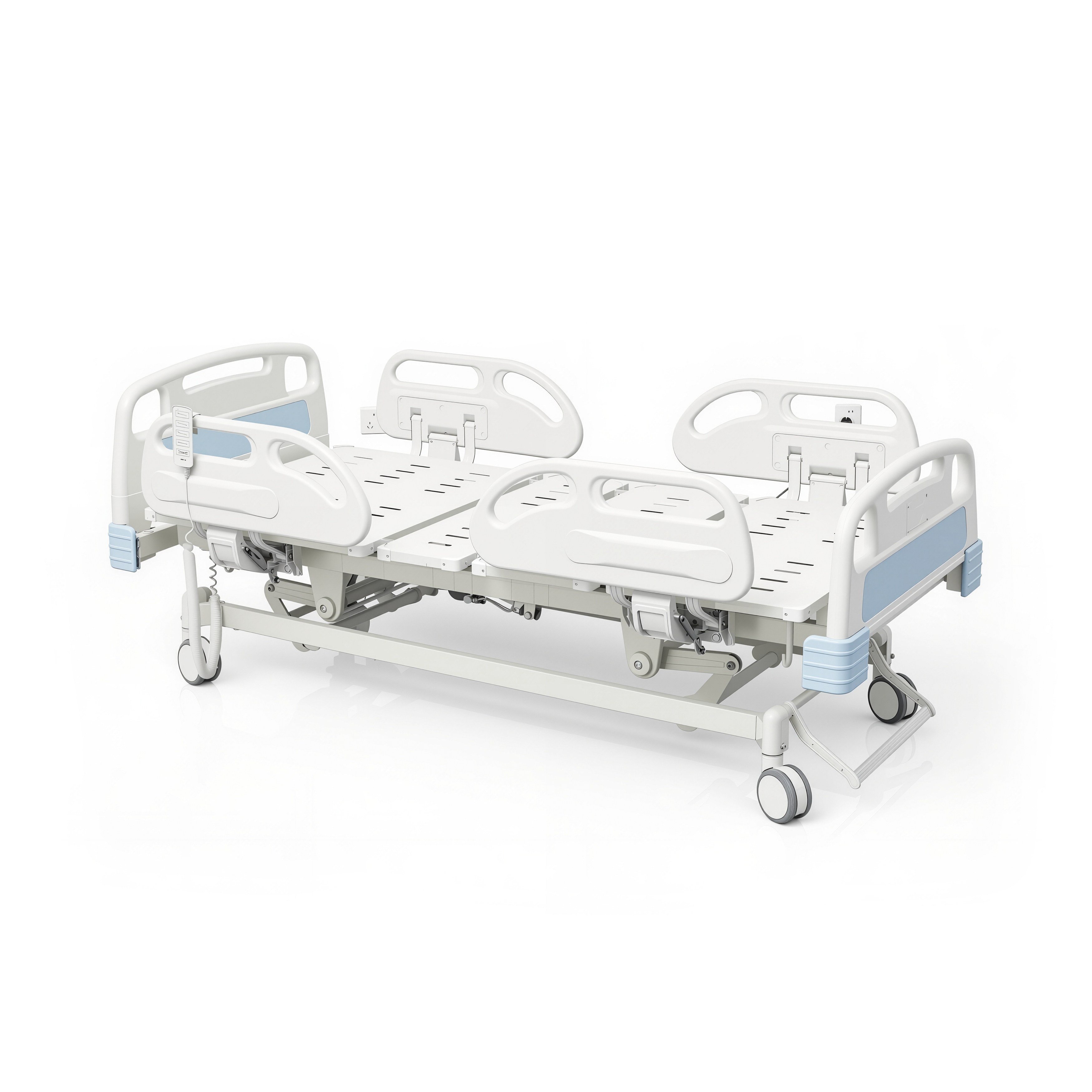 Cama el&eacute;ctrica hospitalaria de cinco funciones (cama de UCI)-3