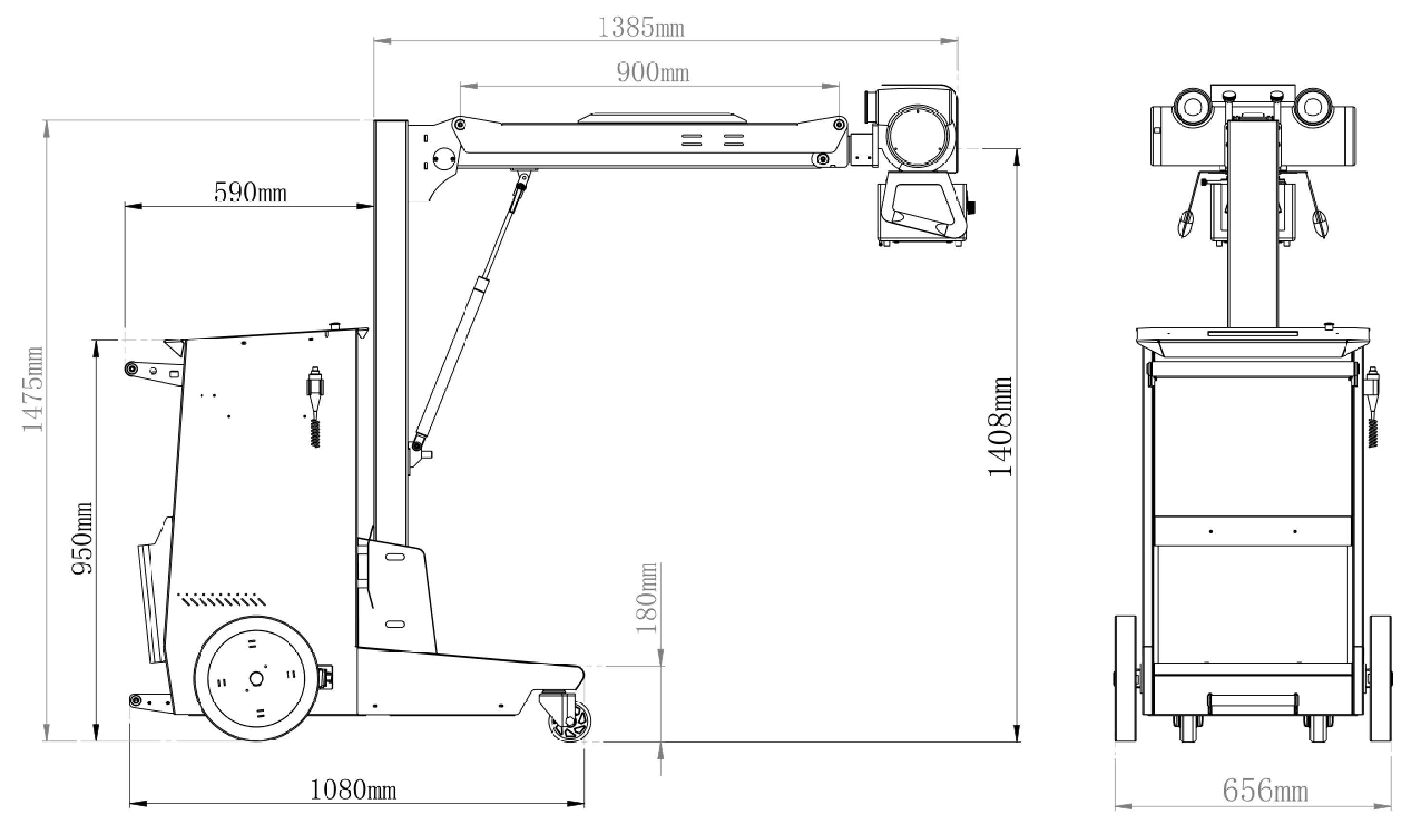 Sistema DR m&oacute;vil de 220V, 20kW y 320mA sin bater&iacute;a-2