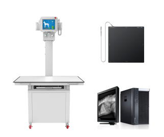 Sistema DR veterinario de 220V, 20KW, 320mA-0