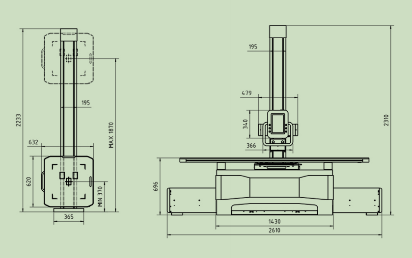 M&aacute;quina de rayos X digital manual de doble columna (Varias configuraciones y funciones opcionales)-3