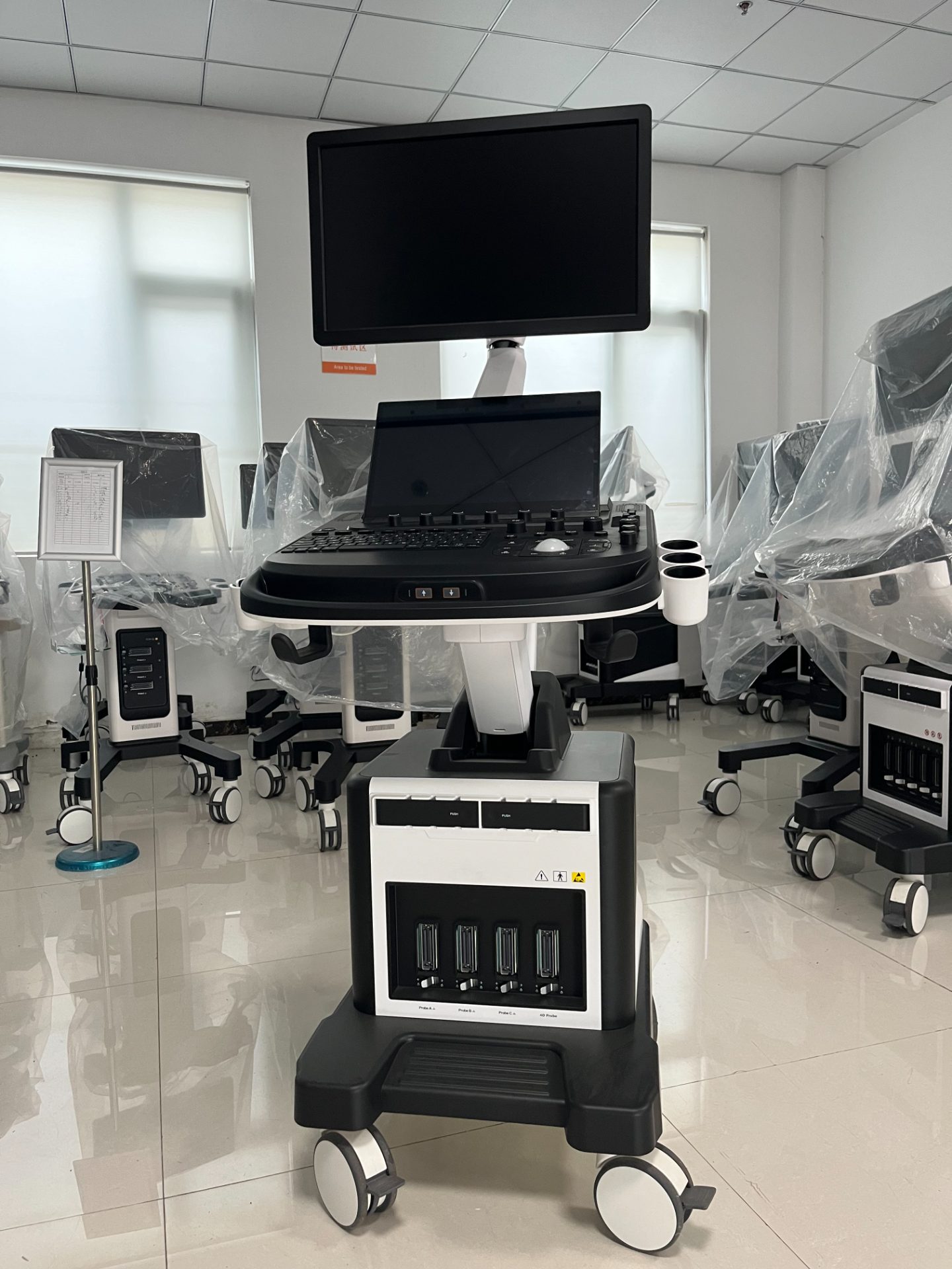 High-end trolley-style color ultrasound system-3