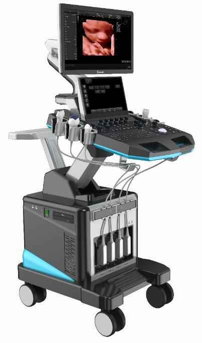 15 inch HD LCD display Full-Digital Trolley Ultrasound Scanner-1