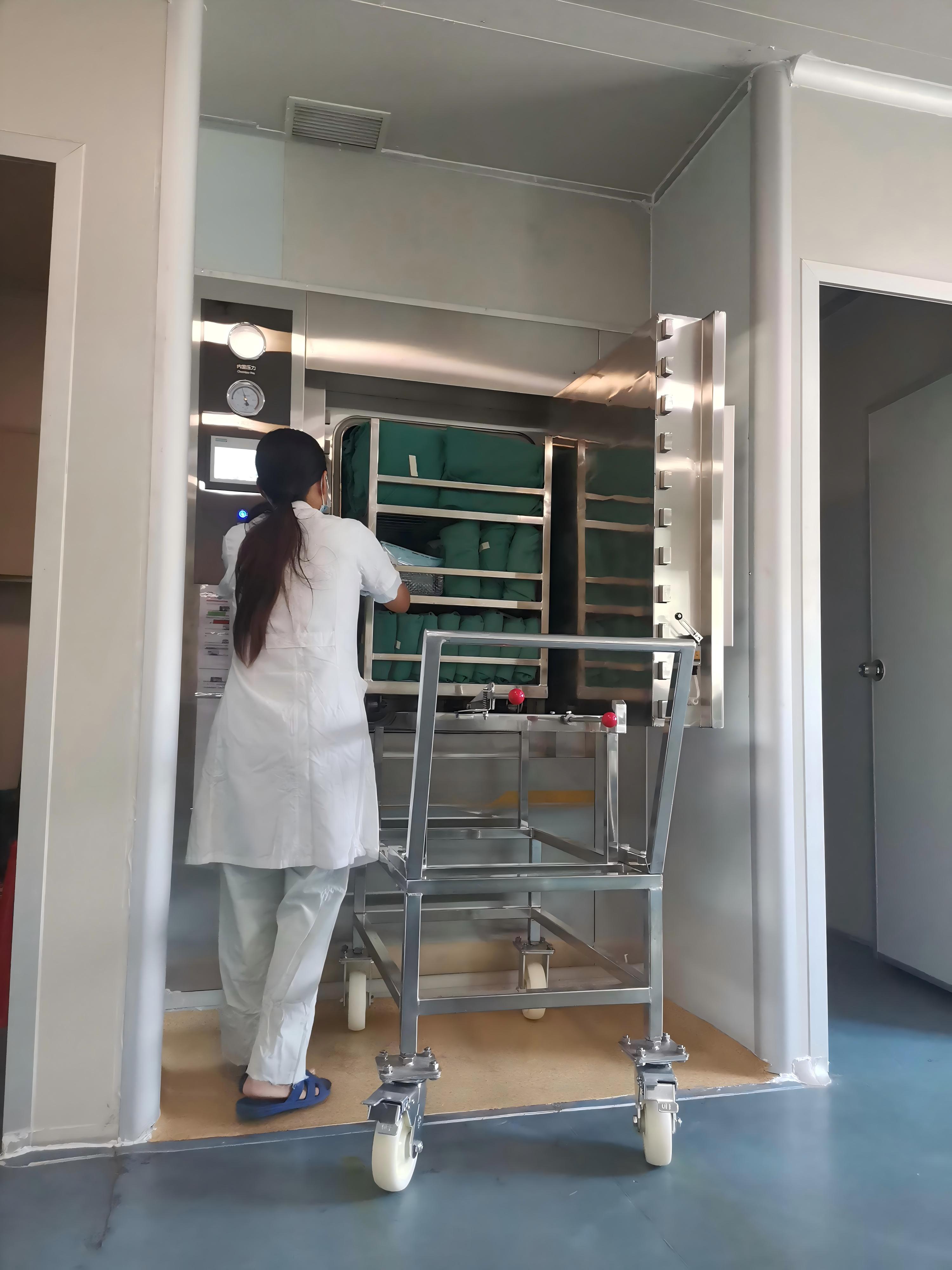 Double Door Fluctuation Vacuum Sterilizer with Sliding Door-2
