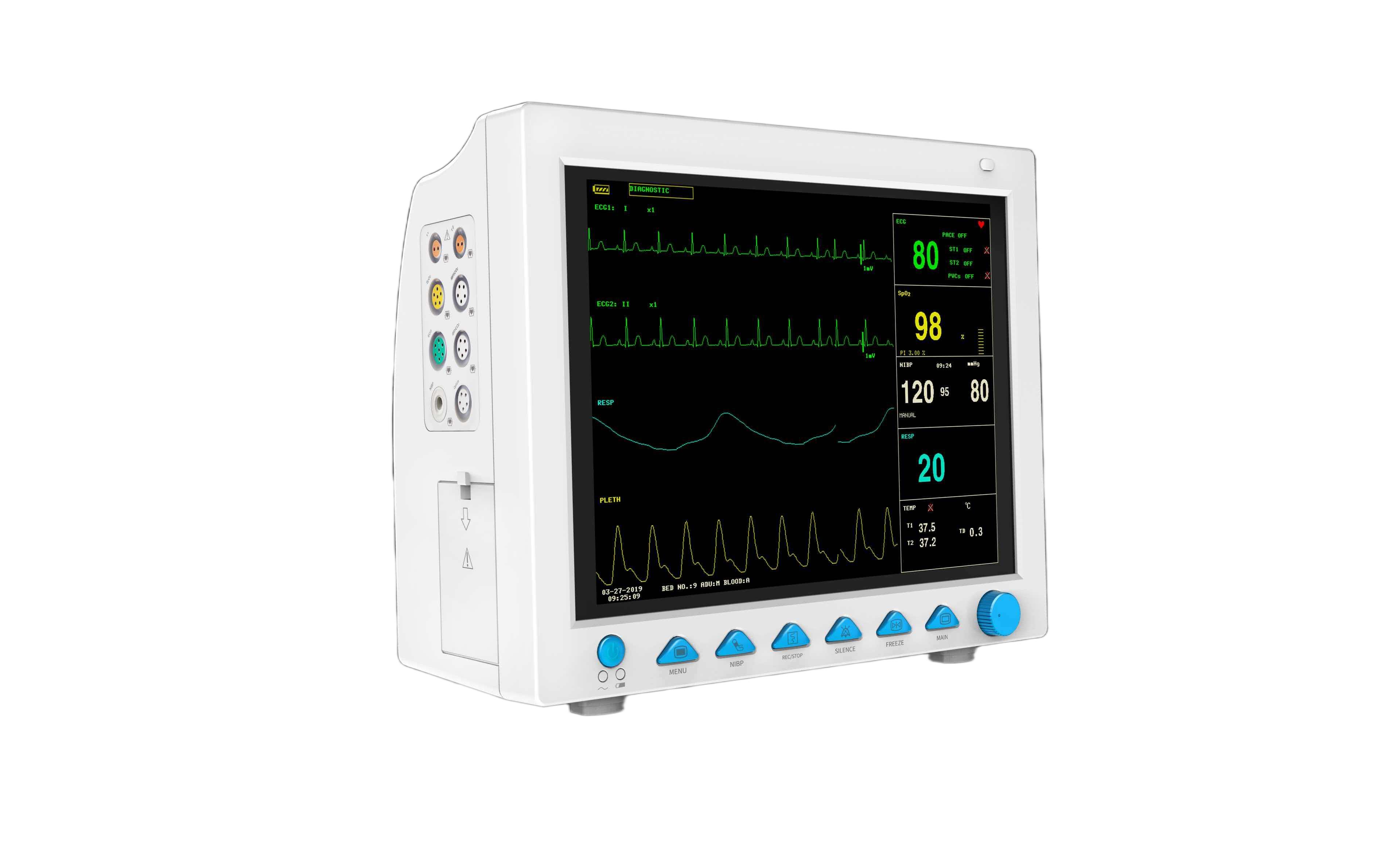 Patient Monitor, 12-inch Color Screen, Printer Optional, Supports IBP and CO₂&nbsp;C260526009