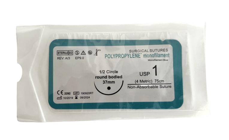 Blue Polypropylene suture&nbsp;CCPO