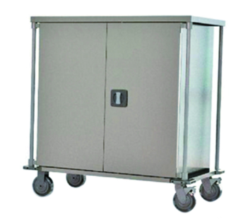 Stainless Steel Enclosed Cart &ndash; 3-Tier Shelving&nbsp;C26100801