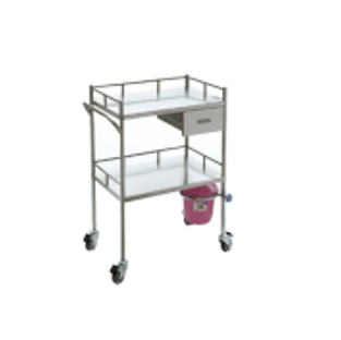 Stainless Steel Single-Drawer Treatment Cart&nbsp;C260916010