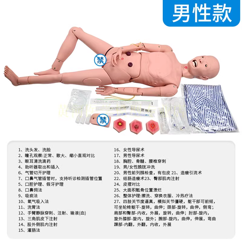 Full - function elderly care model (male)-0