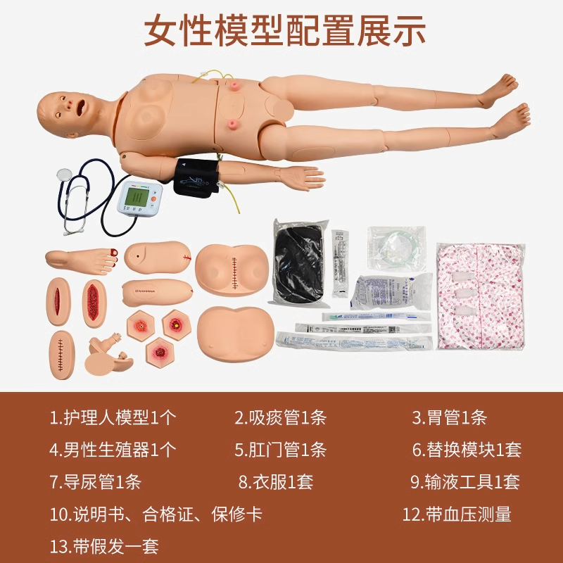 Adult nursing model with blood pressure measurement - female version-0