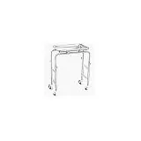 Soporte de bandeja de acero inoxidable de 4 barras
