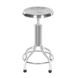 Taburete Alto de Acero Inoxidable 4 Patas