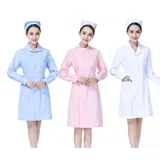 Overol de hospital azul, rosa, blanco