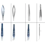 Set de instrumentos quir&uacute;rgicos oft&aacute;lmicos de 8 piezas