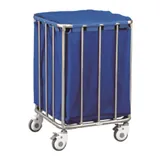 Carrito de ropa sucia de acero inoxidable