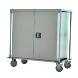Stainless Steel Enclosed Cart &ndash; 3-Tier Shelving
