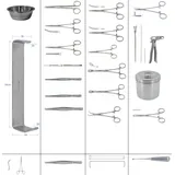 Juego de 48 instrumentos para cirug&iacute;a de hemorroides