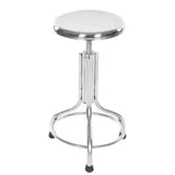 Taburete alto de acero inoxidable 3 patas