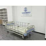 Three-function manual hospital bed