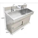 Lavabo de mano autom&aacute;tico con sensor o pedal de acero inoxidable 304