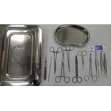 Kit de instrumentos quir&uacute;rgicos de sutura de 14 piezas