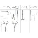 Juego de 15 instrumentos para disco intervertebral