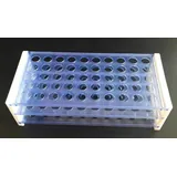 Gradilla de pl&aacute;stico para tubos de ensayo 13mm 50 agujeros