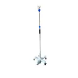 Soporte I.V de acero inoxidable 4 ganchos