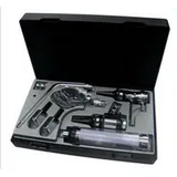 Set de instrumentos quir&uacute;rgicos de otorrinolaringolog&iacute;a: oftalmoscopio y otoscopio