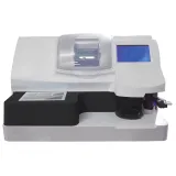 Fully automatic 3D patternless lens edger with grooving and safety beveling.
