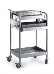 Stainless Steel Medicine Trolley(60 Grids)