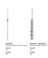 Puncture needle for thoracic cavity
