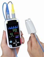 Wireless Handheld Pulse Oximeter with SpO2 and Pulse Rate