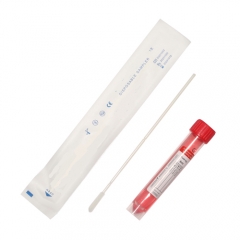 disposable virus sampling tube with nasal and throat swab