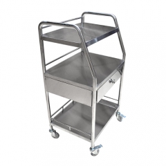 stainless steel medical trolley cart 3 Layer